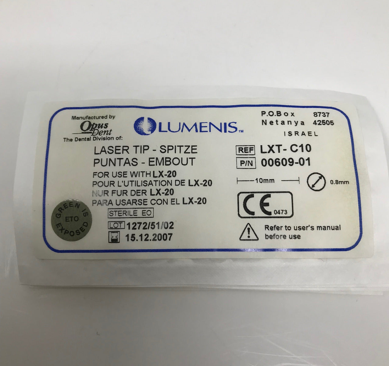 Lumenis LX 20 IPL Laser Tip LXT C10 Luxar Dental 0.8mm Spot Size Lot of 21