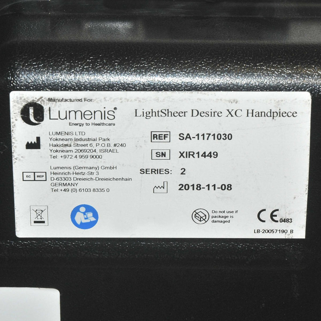 Lumenis LightSheer DESIRE Handpiece XC 805 nm Laser Hair Removal LOW SHOTS 2018
