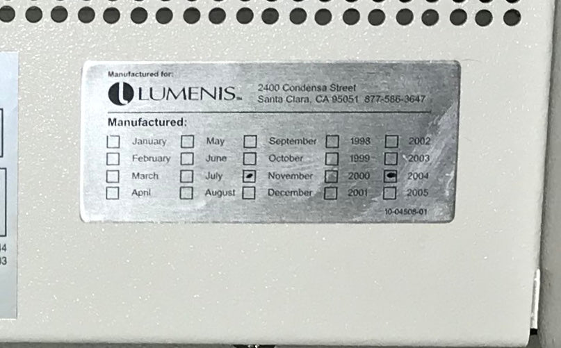 Lumenis LightSheer EP Diode Laser System Palomar Coherent Hair Removal