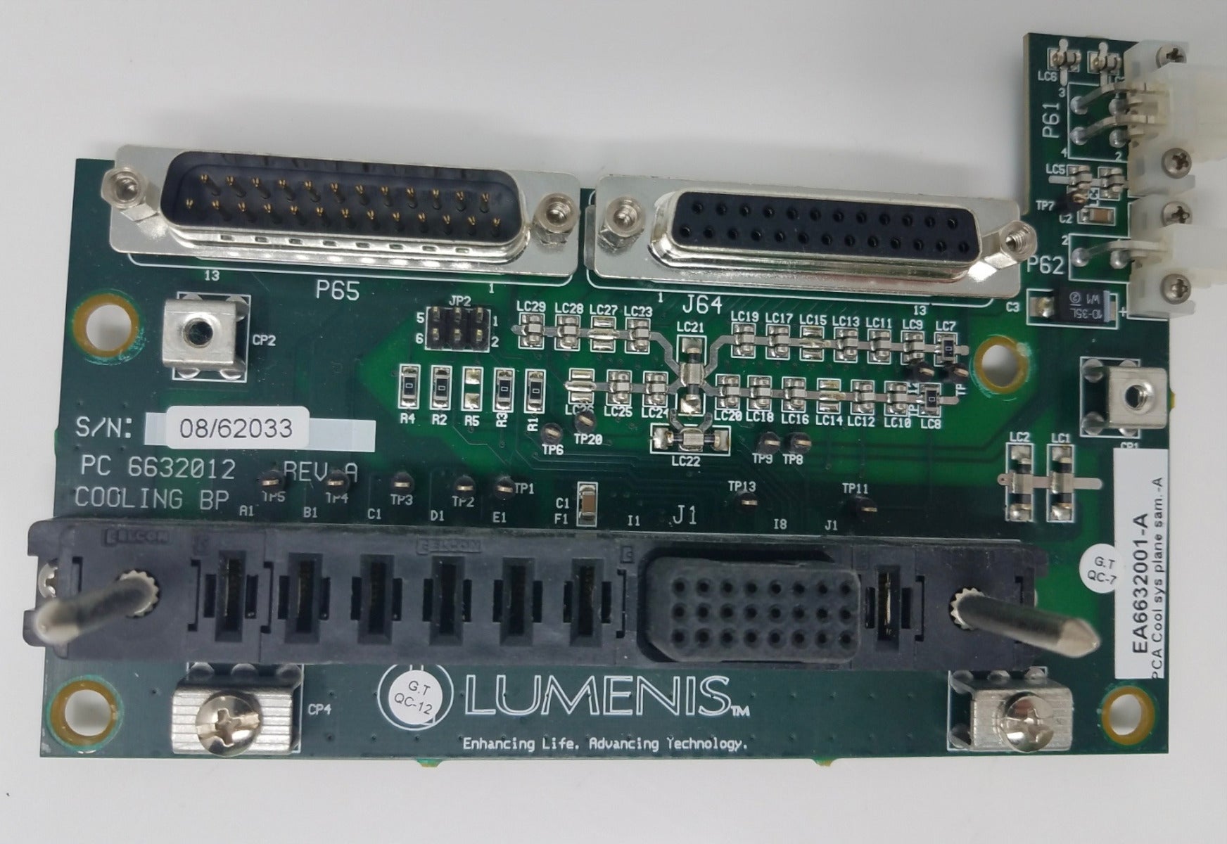 Lumenis Lume One PCA Cool Systems Plane PC 6632012 Untested Parts As-Is