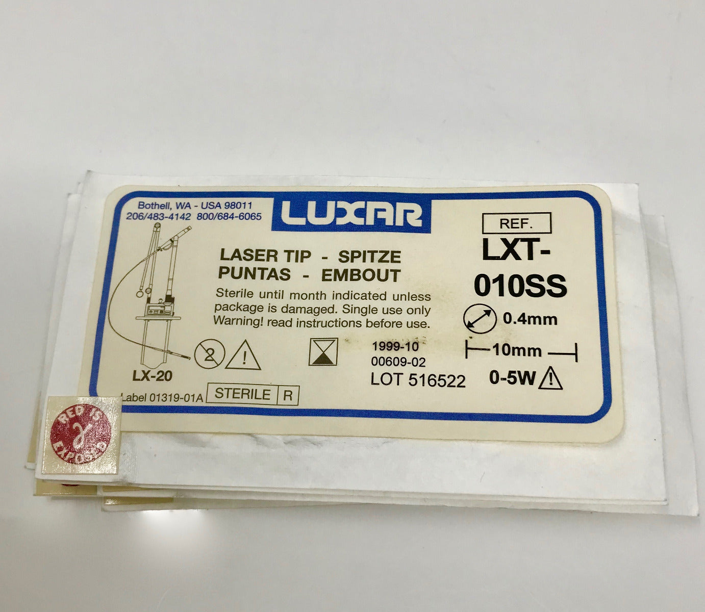 Lumenis LX 20 Nova Pulse C02 Laser Tips Luxar Dental Multi Spot Sizes Mixed Lot