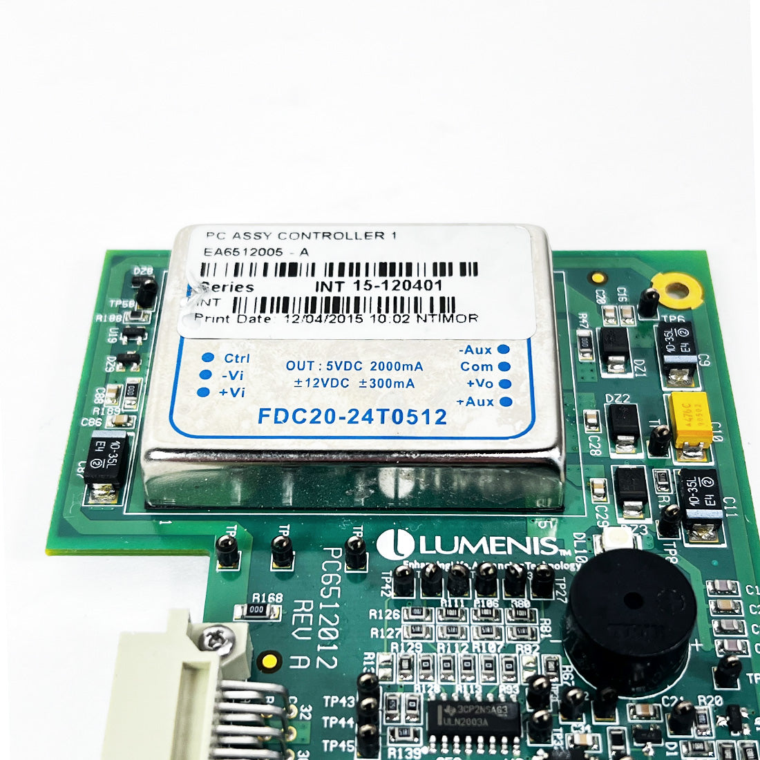 Lumenis Lume One PCA Controller Board LumeOne EA6512005-A PC6512012 Sold AS IS