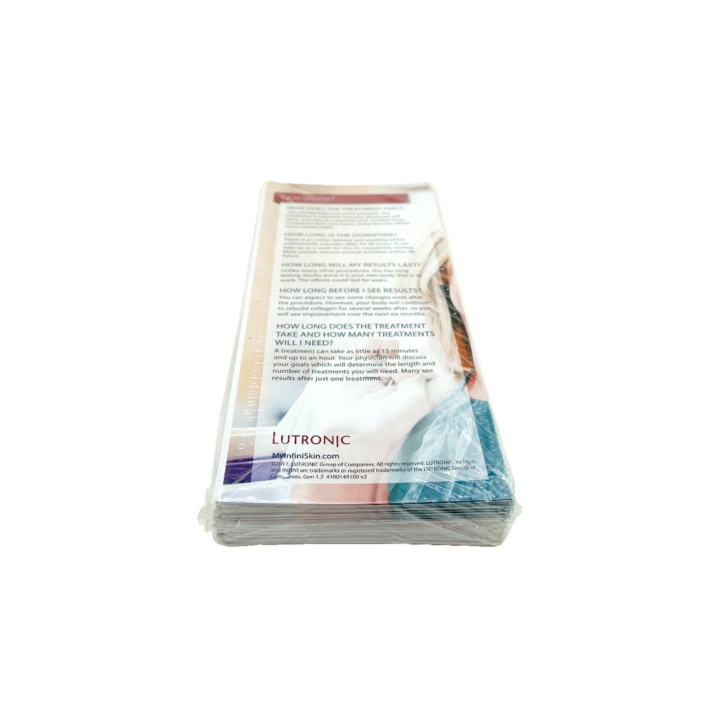 Lutronic Infini Smooth Tight Skin Patient Brochure 4100149100 - 50 Pack