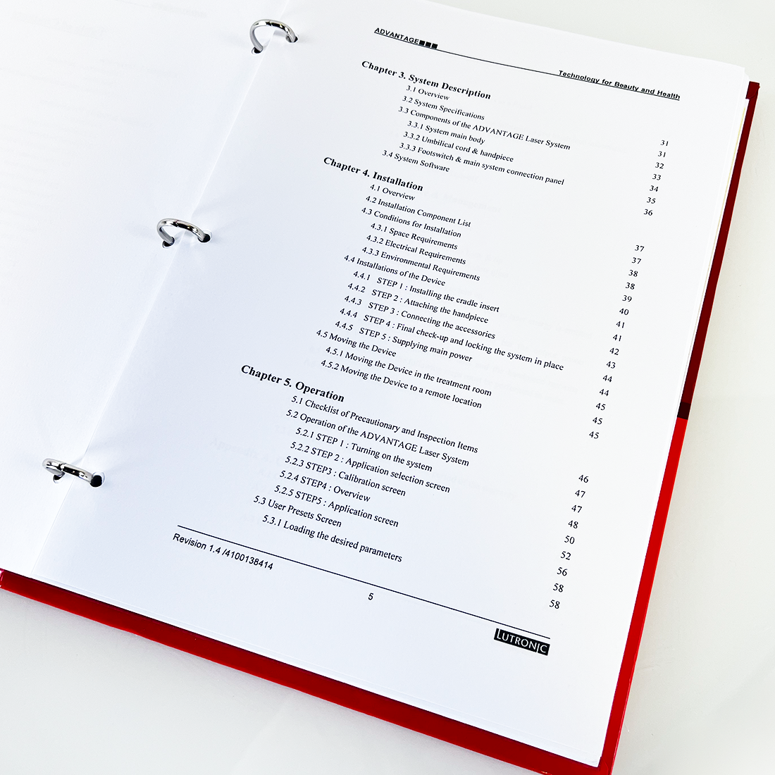 Lutronic Advantage Laser Diode Operator's Manual 4100138414