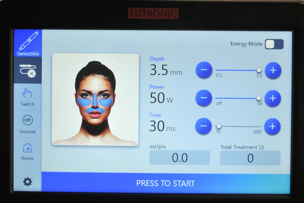 Lutronic Genius RF Microneedle Skin Rejuvenation Scar Wrinkles RadioFrequency RF