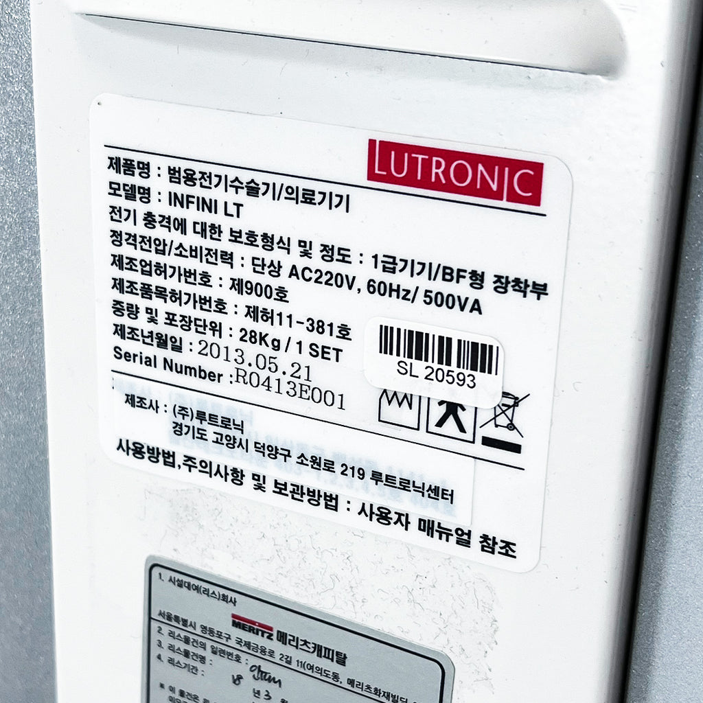 2013 Lutronic INFINI LT Electro Surgical Skin Rejuvenation Microneedling System