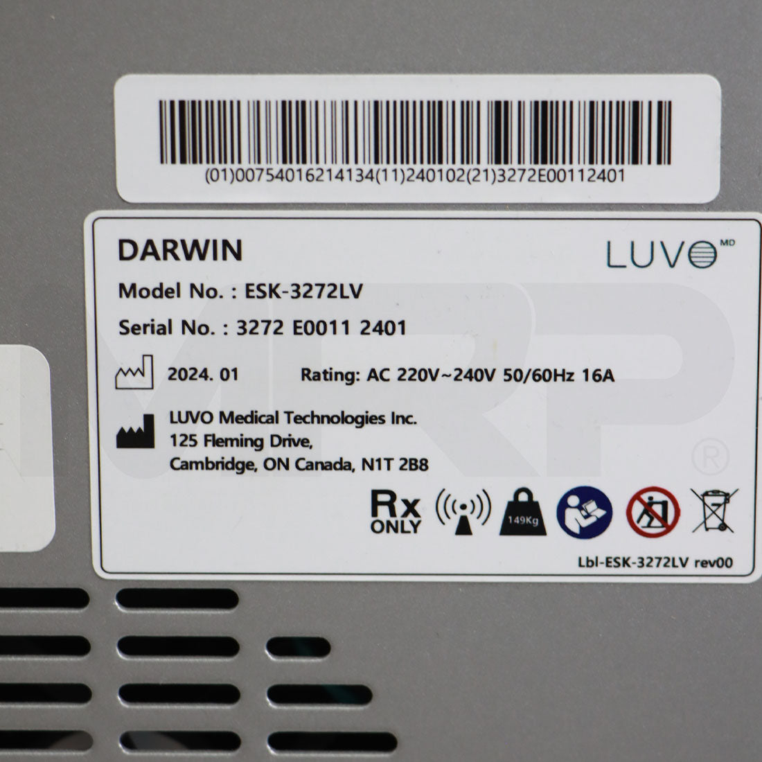 2024 Luvo Darwin System Serial