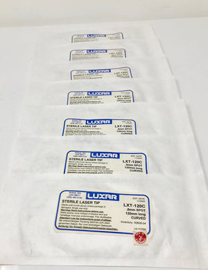 LUMENIS Luxar LX 20 VersaPulse Laser Tip LXT 120C .8 mm Curved Versa Pulse 7 Pcs