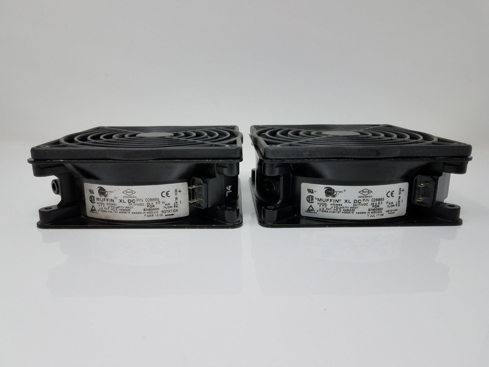 Lytron Cooling Fan For Heat Exchanger Muffin XL DC Model MD24B2 Lot of 2 *AS IS*