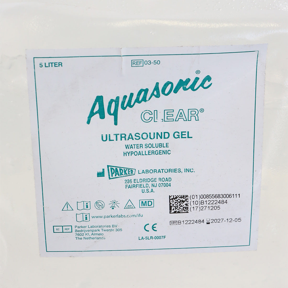 Aquasonic Clear Ultrasound Gel Water Soluble Hypoallergenic 132oz remain 12/2027