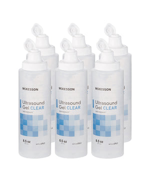 McKesson Ultrasound and Laser Transmission Clear Gel 250ML 8.5oz - (6-PACK)