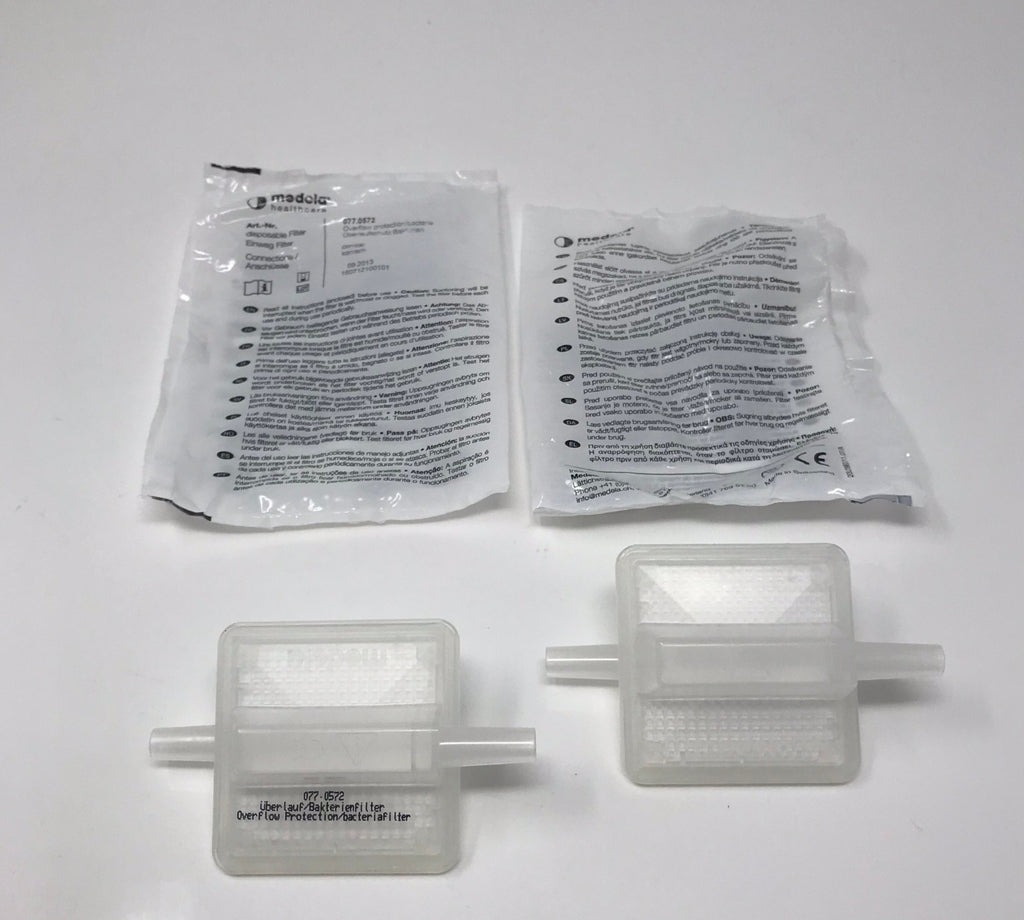 Medela Healthcare Disposable Bacteria Filter Overflow Protection 077.0572 (x2)