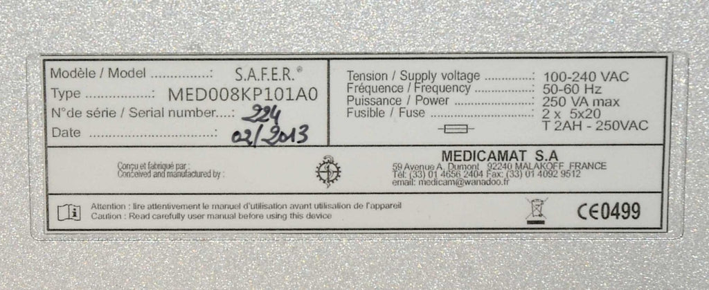 2014 Medicamat NeoGraft 1.0 S.A.F.E.R. Follicular Extraction Hair Restoration