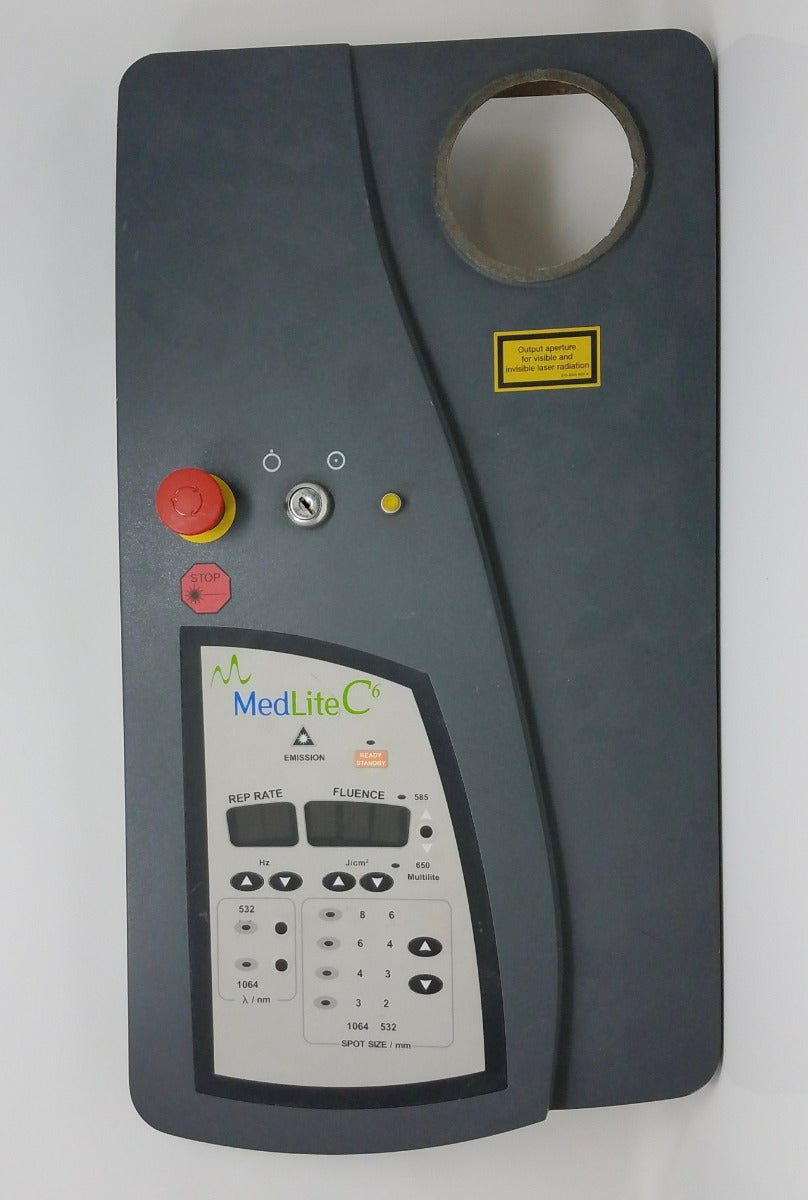 Medlite C6 Hoya Conbio Front Control Panel P/N: 659-0248 ** FOR PARTS - AS IS **