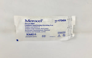 MEROCEL Nasal Dressing Laminated 8cm Drawstring Tampon 470404 Nose Pack Xomed