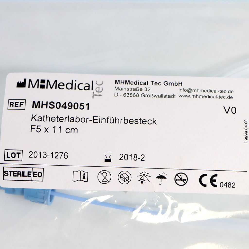 MHMedical Tec MHS049051 Catheter Lab Introducer Set F5 x 11cm EXP-2018