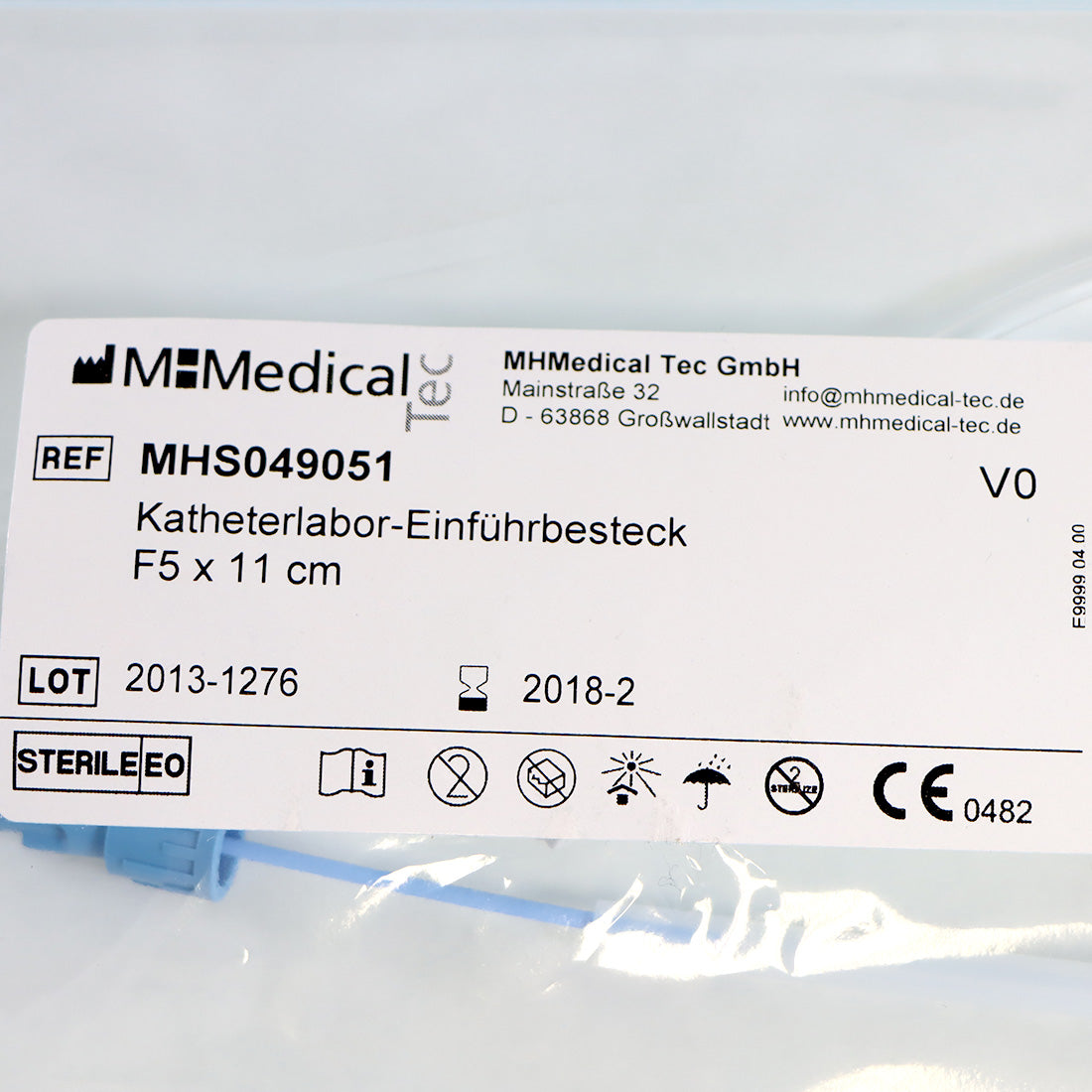 MHMedical Tec MHS049051 Catheter Lab Introducer Set F5 x 11cm EXP-2018