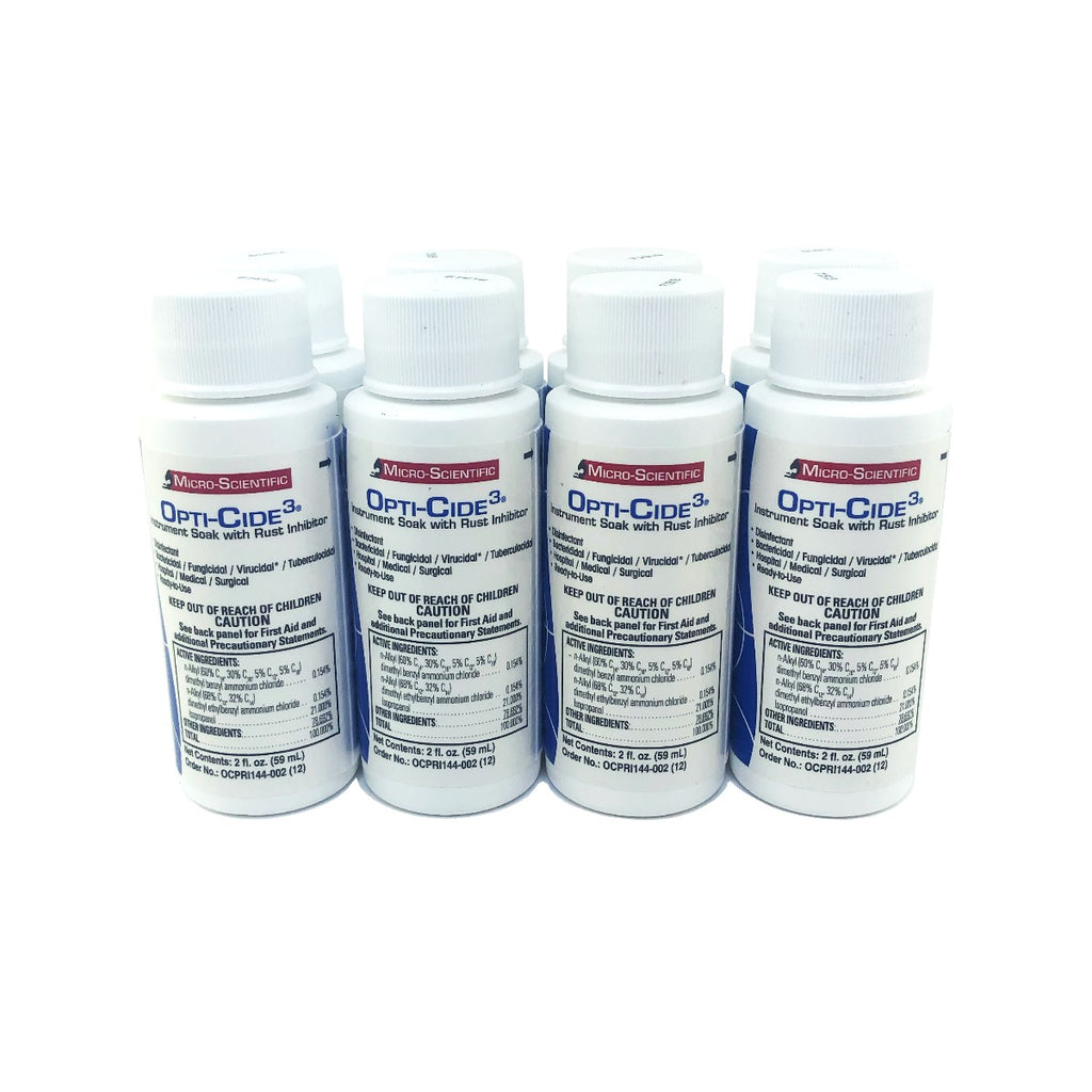 Micro-Scientific Opti-Cide3 Instrument Soak Rust Inhibitor 59ml - 8 Pack