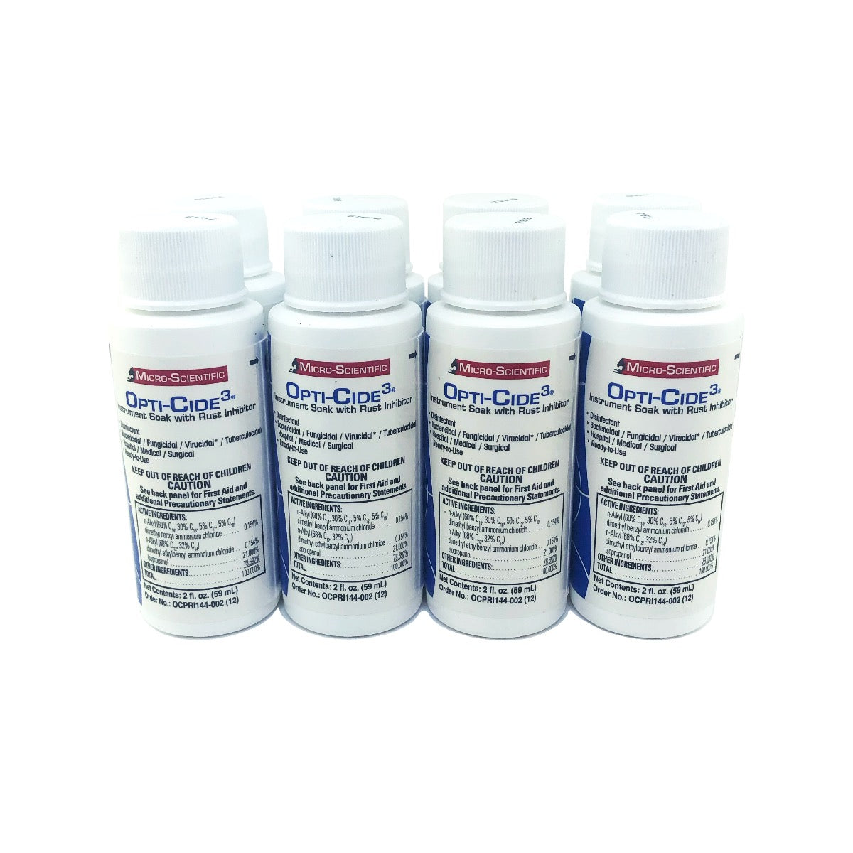 Micro-Scientific Opti-Cide3 Instrument Soak Rust Inhibitor 59ml - 8 Pack