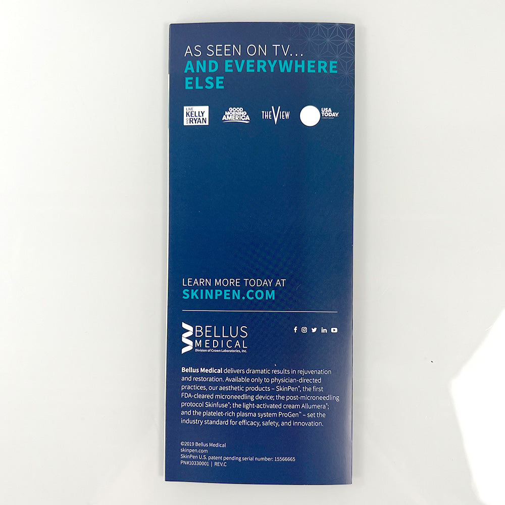 SkinPen MICRONEEDLING MAXIMIZED Brochure Office Patient Marketing Pamphlet FAQ 20pcs