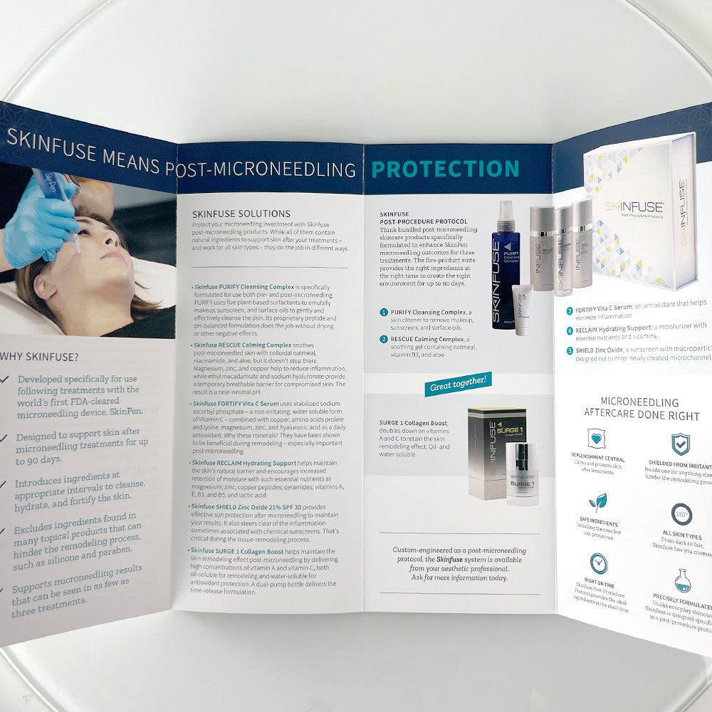 SkinPen MICRONEEDLING MAXIMIZED Brochure Office Patient Marketing Pamphlet FAQ 20pcs