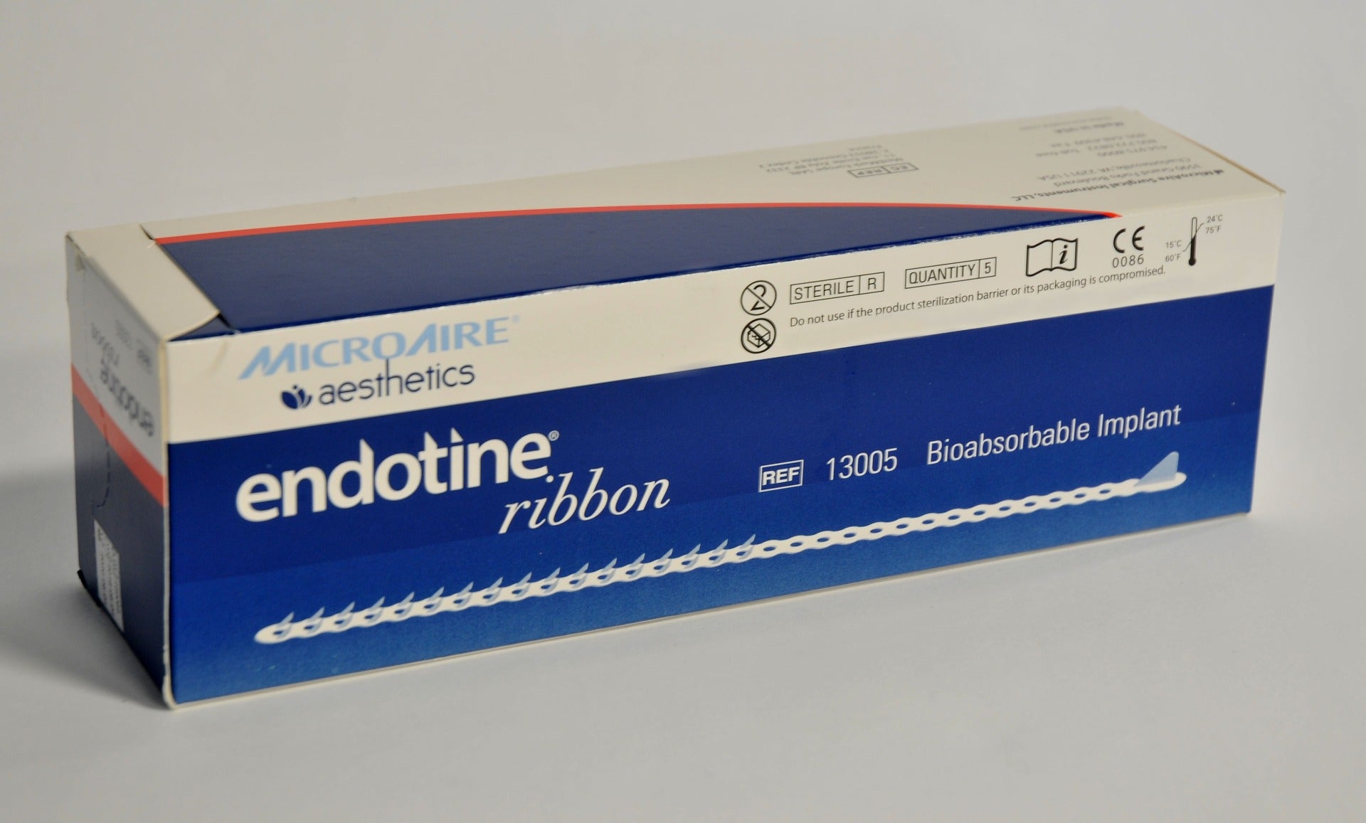 Microaire Aesthetics Endotine Ribbon Bioabsorbable Implant 13005 New Exp: 05-20
