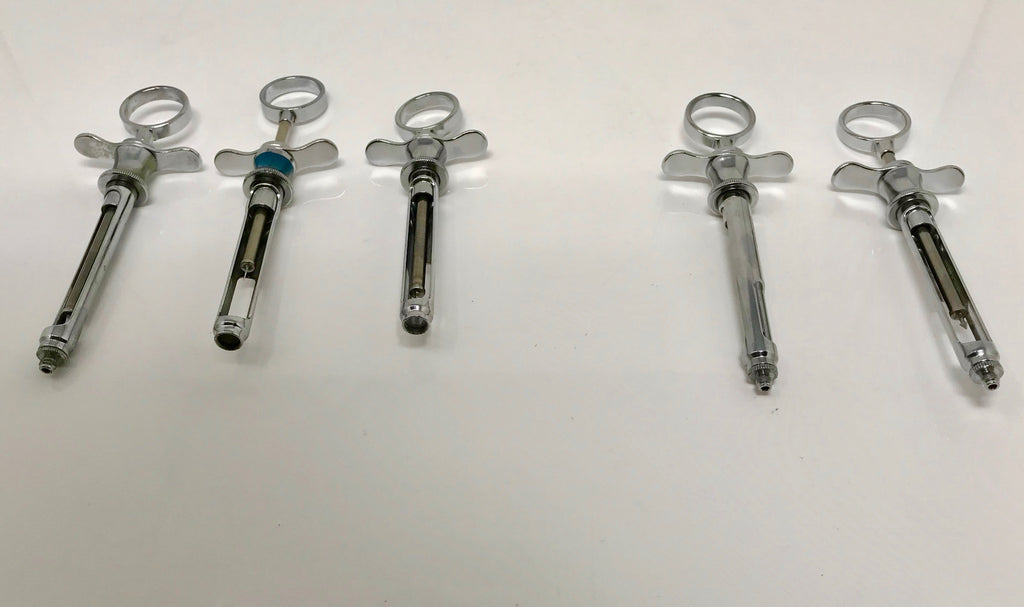 Miltex 76-70 Pamerson Self Aspirating Cook-Waite Dental Tool Syringe Lot of 5