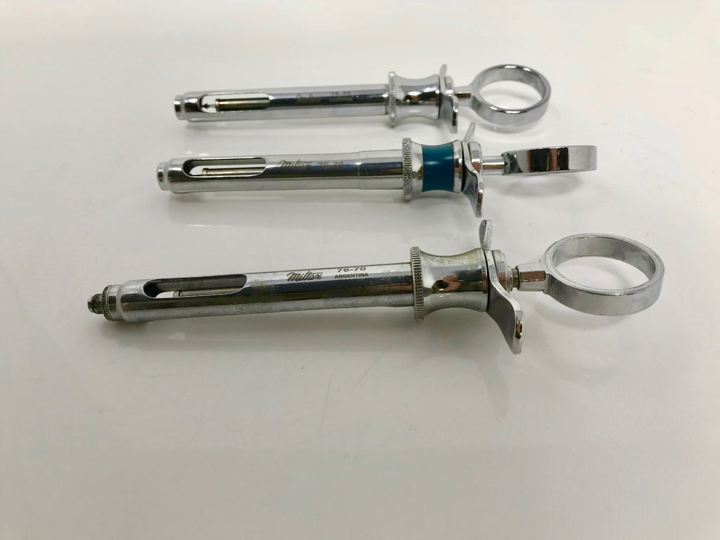 Miltex 76-70 Pamerson Self Aspirating Cook-Waite Dental Tool Syringe Lot of 5