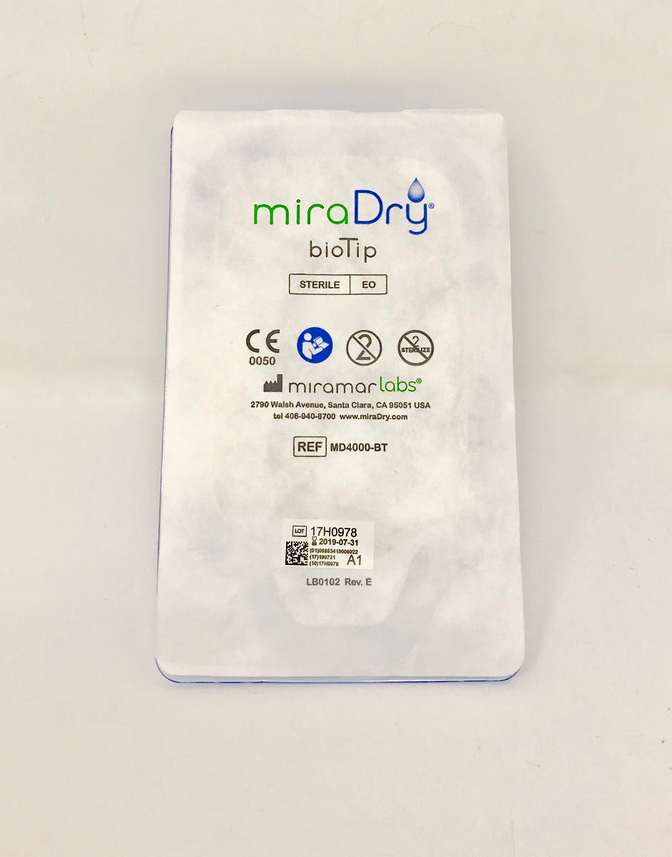 MiraDry BioTip 17H0978 Exp. 7-31-2019 Mira Dry Bio Tip Stop Sweating * NEW *