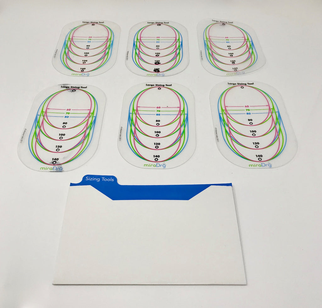 MiraDry Sizing Tools Large Mira Dry Mirror Dri Lg Size 6 Pack Miramar Labs