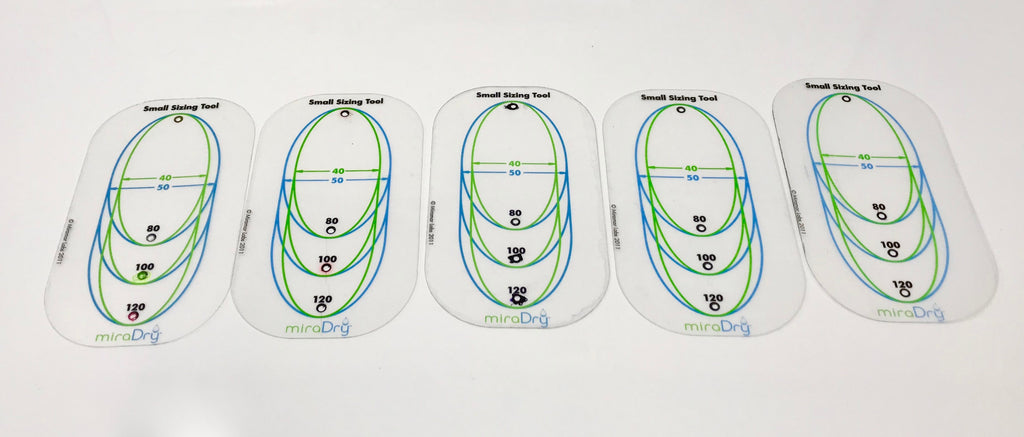 MiraDry Sizing Tools Small Mira Dry Mirror Dri Sm Size 5 Ct. Miramar Labs