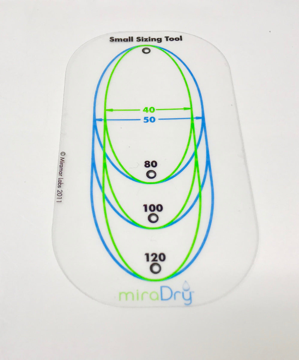 MiraDry Sizing Tools Small Mira Dry Mirror Dri Sm Size 5 Ct. Miramar Labs