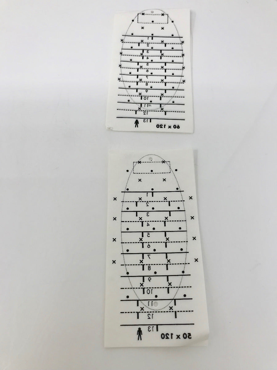 MiraDry Underarm Template Paper Many Sizes Marking Stencil Mira Dry Mirror Dri