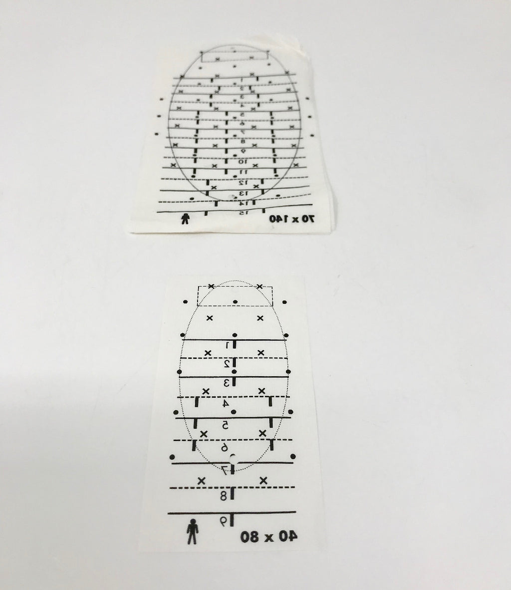 MiraDry Underarm Template Paper Many Sizes Marking Stencil Mira Dry Mirror Dri