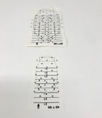 MiraDry Underarm Template Paper Many Sizes Marking Stencil Mira Dry Mirror Dri