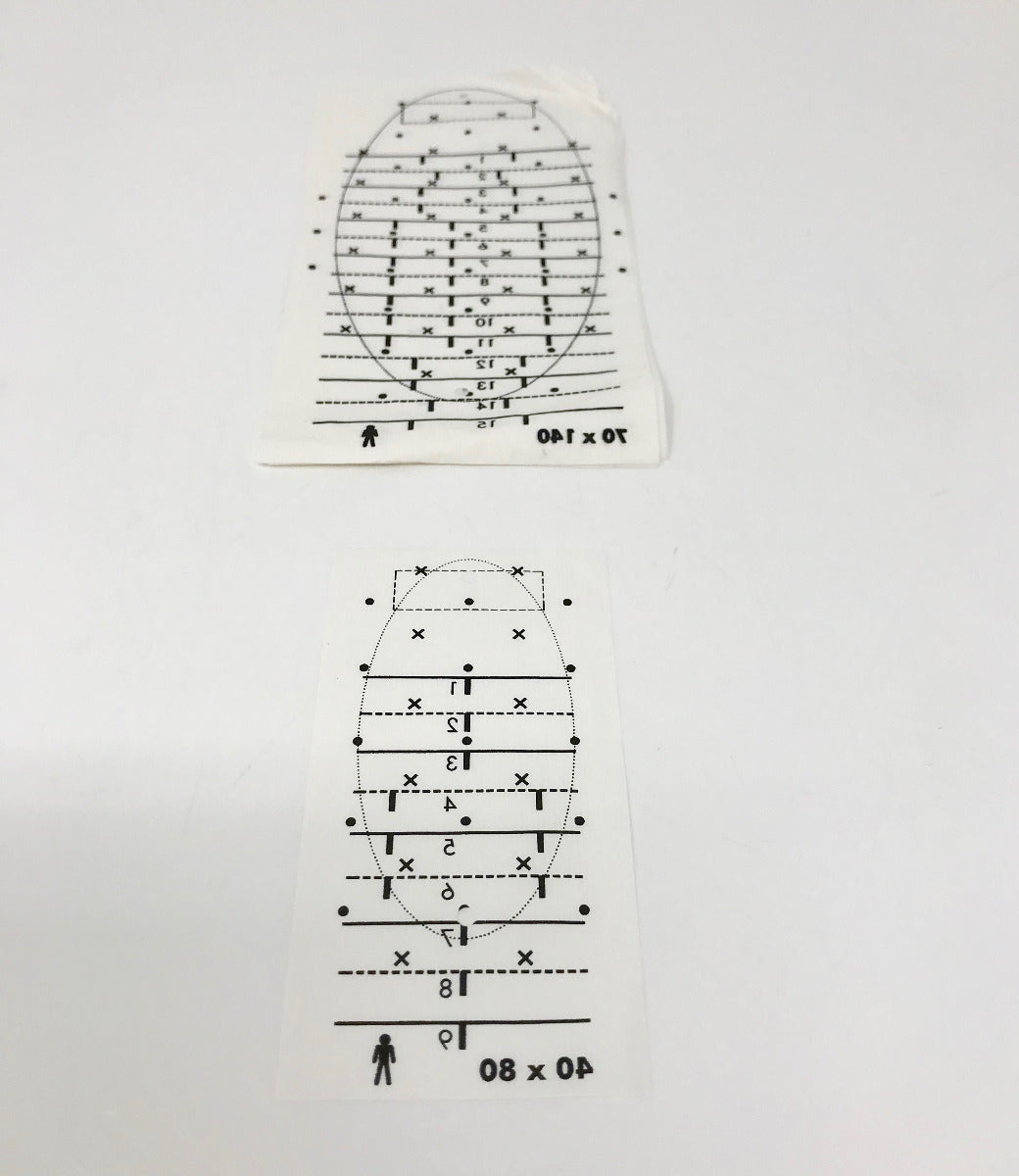 MiraDry Underarm Template Paper Many Sizes Marking Stencil Mira Dry Mirror Dri