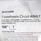 McKesson Anesthesia Breathing Circuit with Dual Limb Tubing