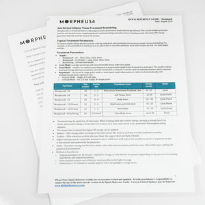 InMode Morpheus 8 Quick Reference Guide Clinical 08/2020