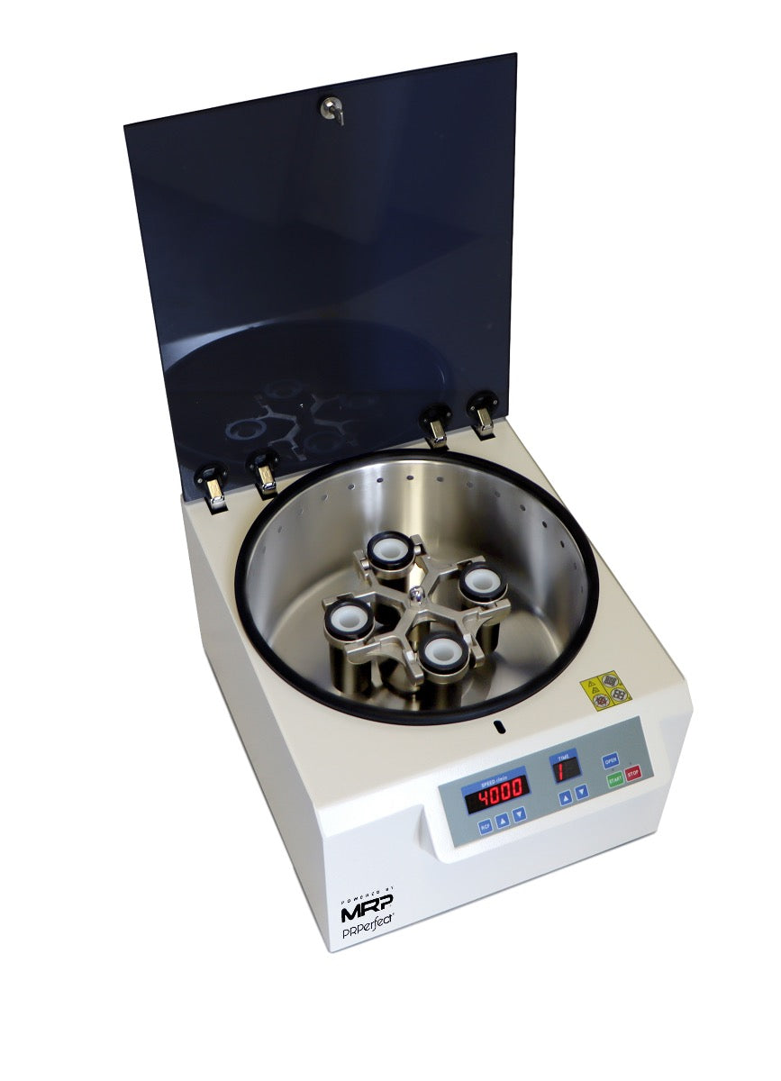 PRPerfect TD5C Lab Centrifuge to use with 4 Tubes of 30ml. Includes 22ml & 11ml tube adaptors