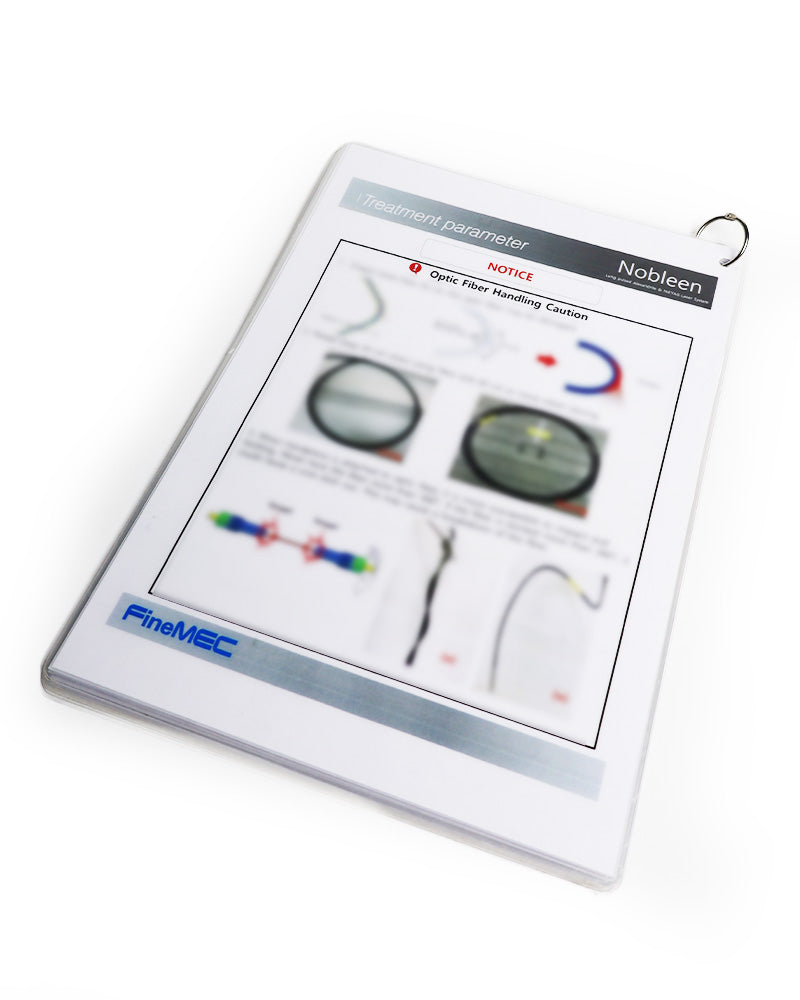 FineMEC Nobleen Laser Treatment Parameter Sheet User Guide Alexandrite Nd YAG