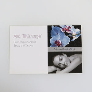 Syneron Candela AlexTriVantage Unwanted Tattoos Relief Marketing Postcard x40Pc