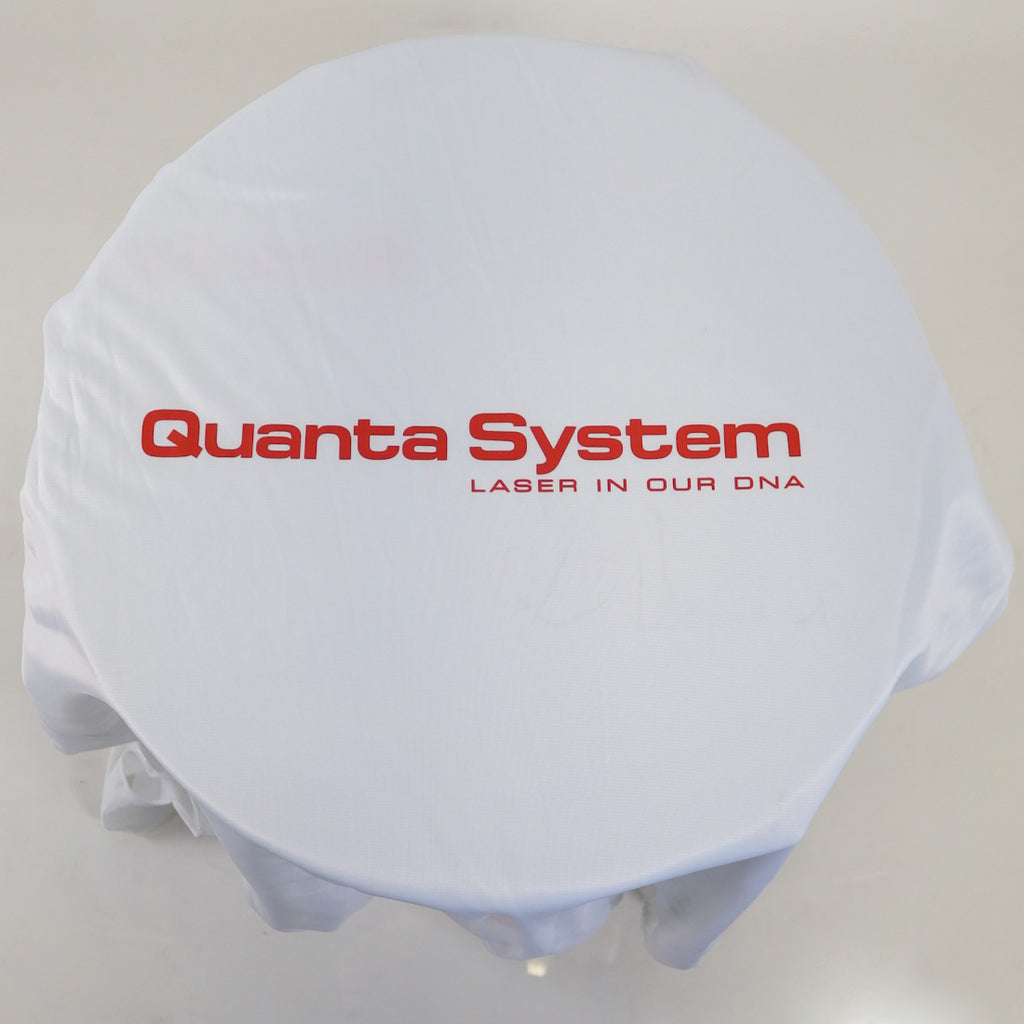 Quanta Systems Laser in Our DNA White Polyester Cover