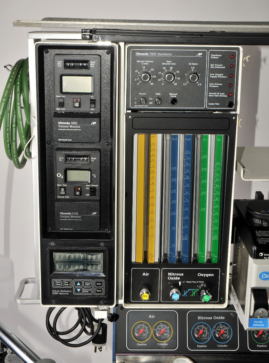 Ohmeda Modulus II Anesthesia Cart Gas Machine Sevotec 5 Tec 6 Ventilator * AS IS