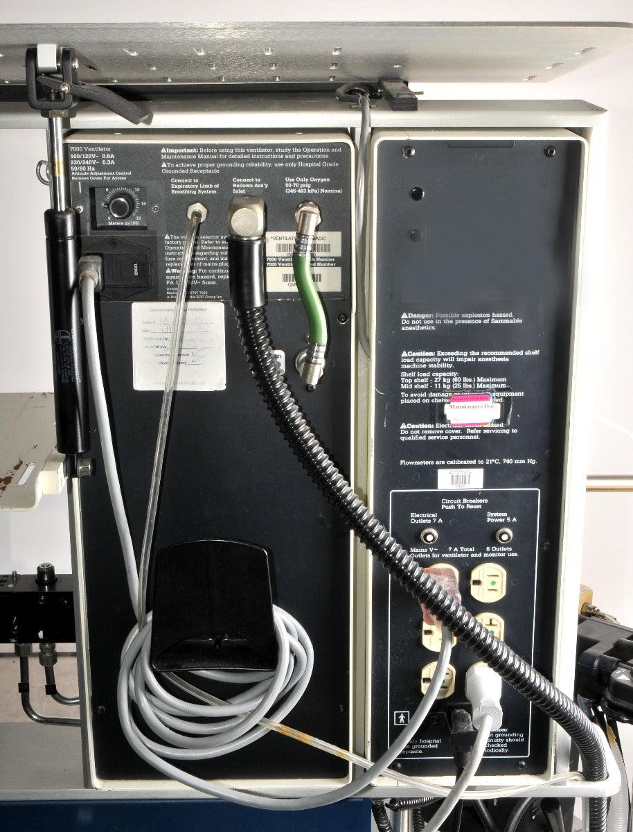 Ohmeda Modulus II ANESTHESIA System Sevotec 5 Tec 6 Ventilator PARTS AS IS
