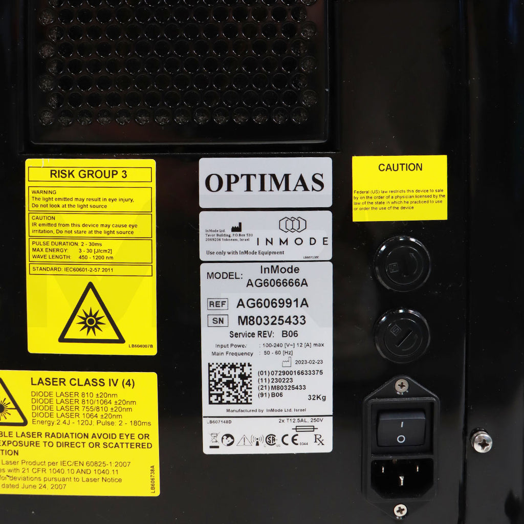 2022 InMode Optimas System Serial