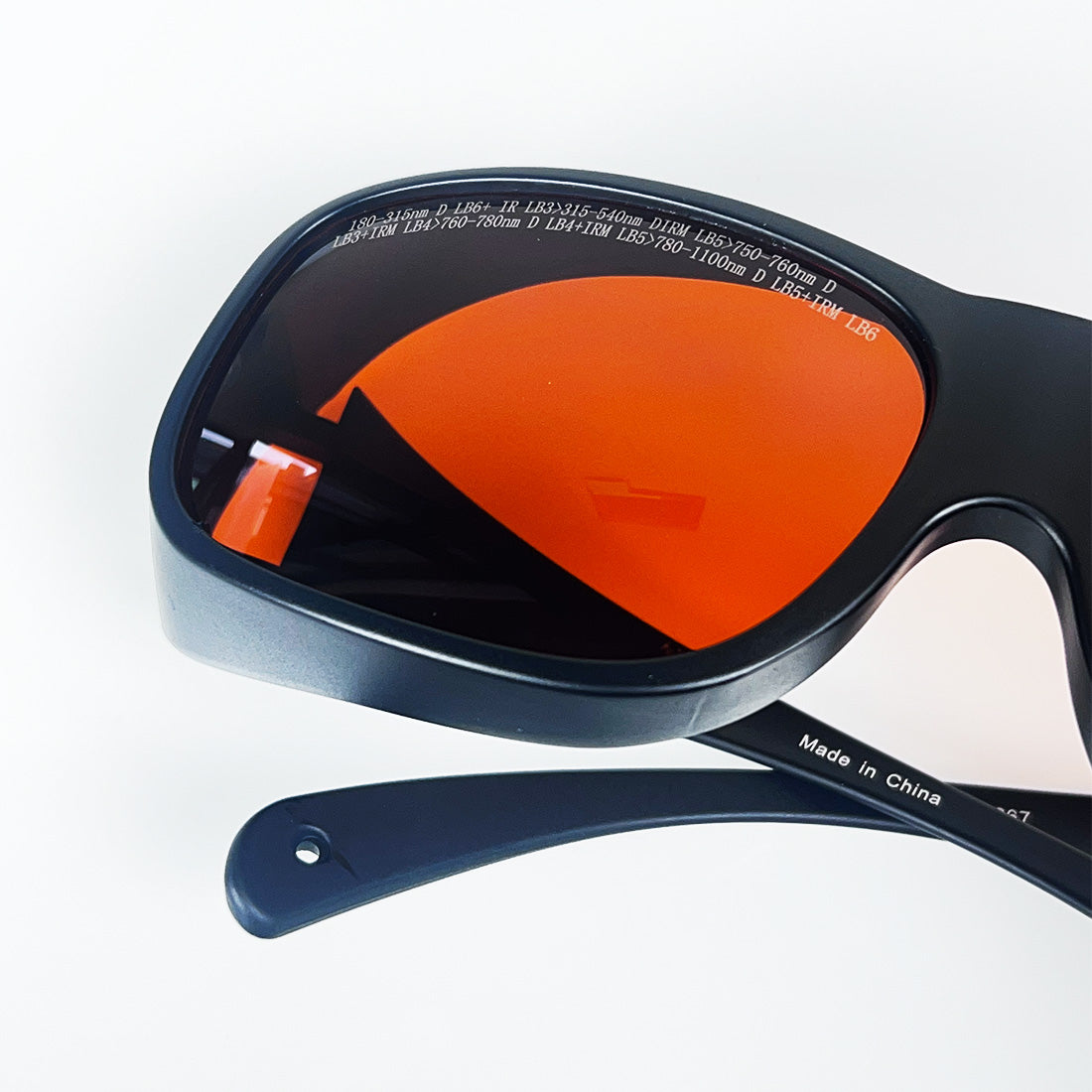 Orange Lens Operator Safety Glasses PPE Eyewear 180-1100nm OD4-OD6 3267