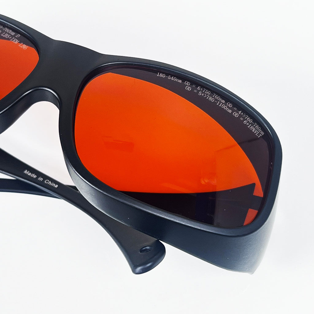 Orange Lens Operator Safety Glasses PPE Eyewear 180-1100nm OD4-OD6 3267