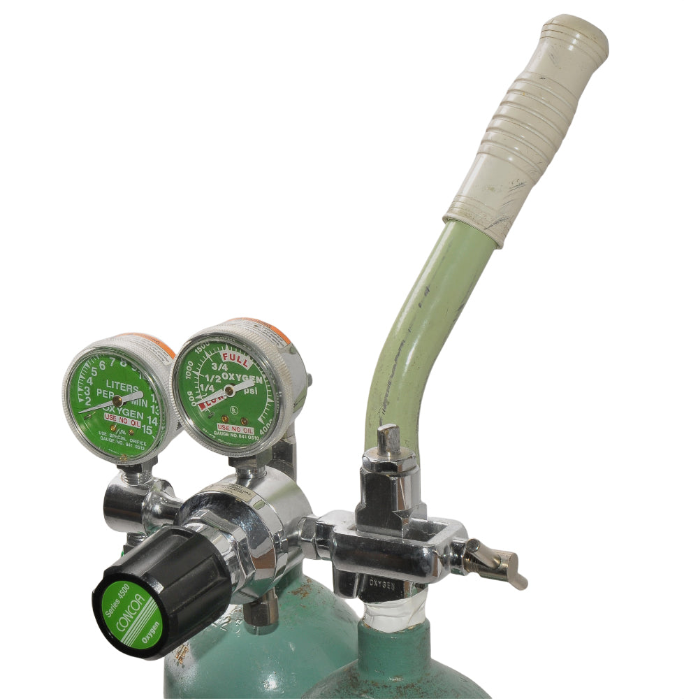 Oxygen Tanks 4500 Concoa Compressed Gas Regulator Rolling Mobile Stand Cylinder