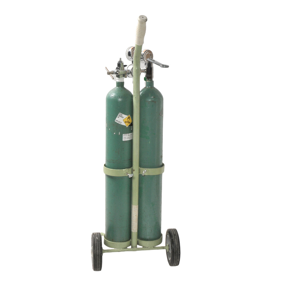 Oxygen Tanks 4500 Concoa Compressed Gas Regulator Rolling Mobile Stand Cylinder