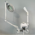 Facial Steamer Mobile 3 in 1 Beauty Instrument Rolling PRO-2085 Salon Spa 5x Lens